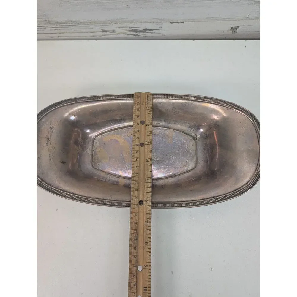 Vintage Reed & Barton Silver Plate‎ Oval Serving Bowl 12